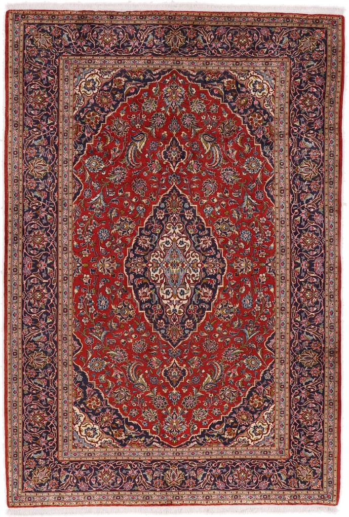 Kashan Tappeto 210x310 (Iran) Annodato A Mano
