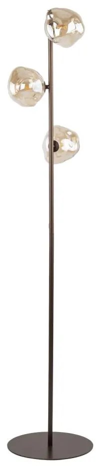 Lampada da terra LAVA 3xG9/8W/230V bronzo/beige fumé