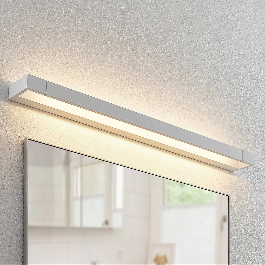 Applique da parete Jora Arcchio, Bianco / Opale, Bagno, Alluminio, Moderno, Applique