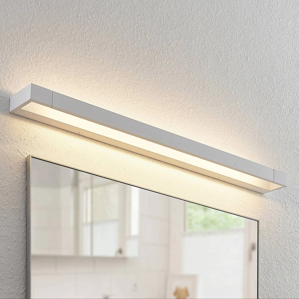 Arcchio applique a LED Jora, 90 cm, bianco, orientabile, IP44