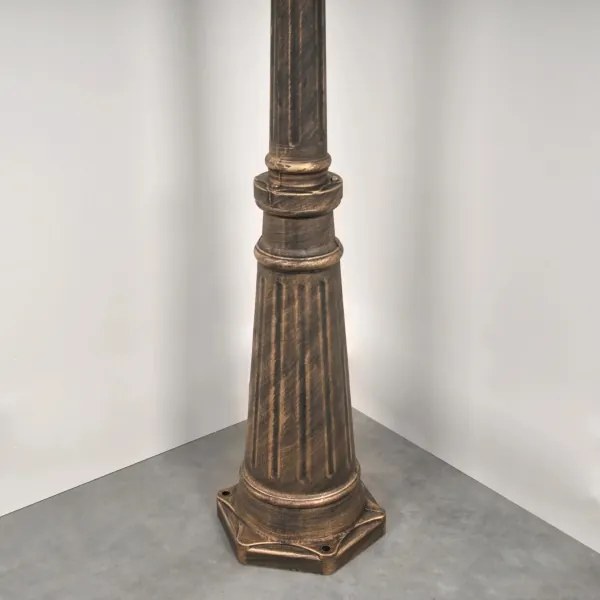 Lampada esterna 3xE27/20W/230V IP43 2,58 m effetto patina