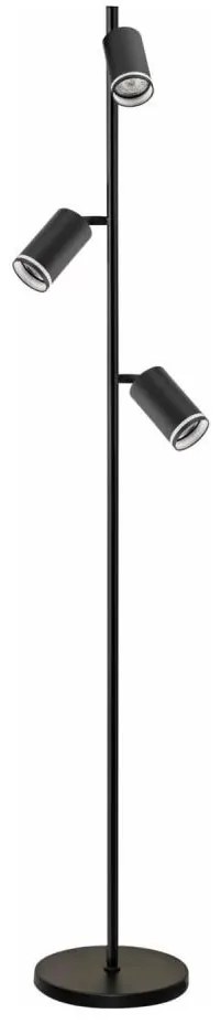 Lampada con piedistallo PARIGI 3xGU10/12W/230V nero