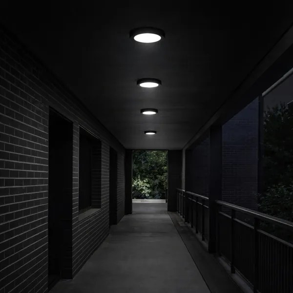 Rabalux 75075 - Plafoniera LED per bagno SHAUN PLUS 24W/230V Ø 22 cm IP44 nera