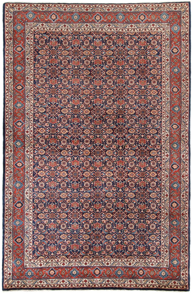 Sarouk Tappeto 140x210 (Iran) Annodato A Mano