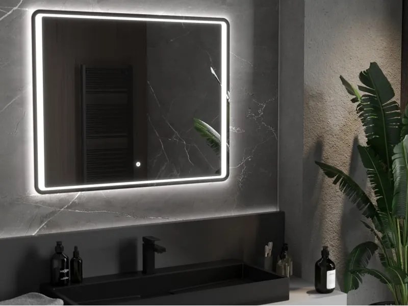 Mexen Zusa specchio da bagno retroilluminato 100 x 80 cm, LED 6000K, antiappannamento - 9808-100-080-611-00