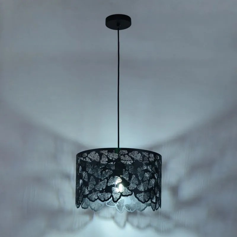 Lampadario Glamour Marotta nero E27 INSPIRE