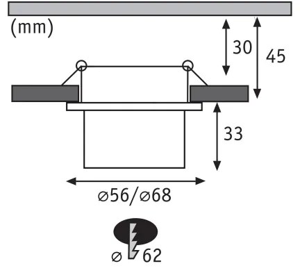 Paulmann 93383 - SET 3xLED/6W IP44 Lampada da bagno dimmerabile GIL 230V