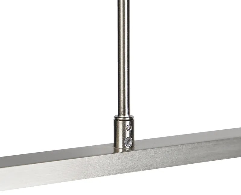 Lampada a sospensione moderna in acciaio con LED regolabile - Bold