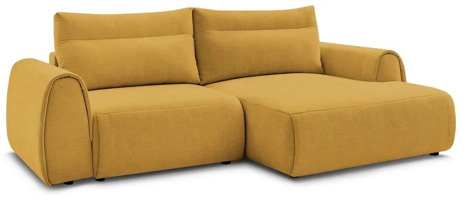 Divano angolare in giallo ocra Aden – Bobochic Paris