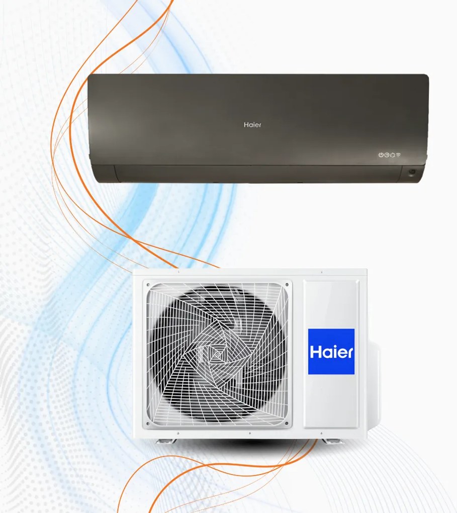 Climatizzatore Haier Flexis Plus Inverter R-32 WiFi, 12.000 / Nero