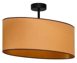 Duolla - Lampadario a plafone OVAL VEGAN 1xE27/15W/230V marrone