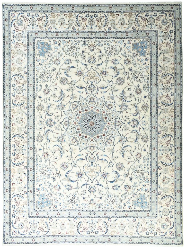 Nain Tappeto 410 x 300 Beige (Iran) Annodato A Mano