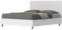 Letto Matrimoniale 160x190 cm con Rete Kaia Bianco