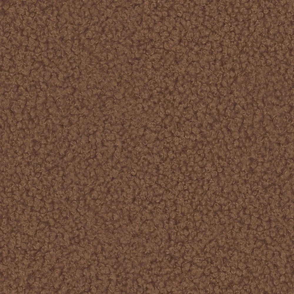 Divano angolare color terracotta (a U) con rivestimento in bouclé Orbit – Ropez