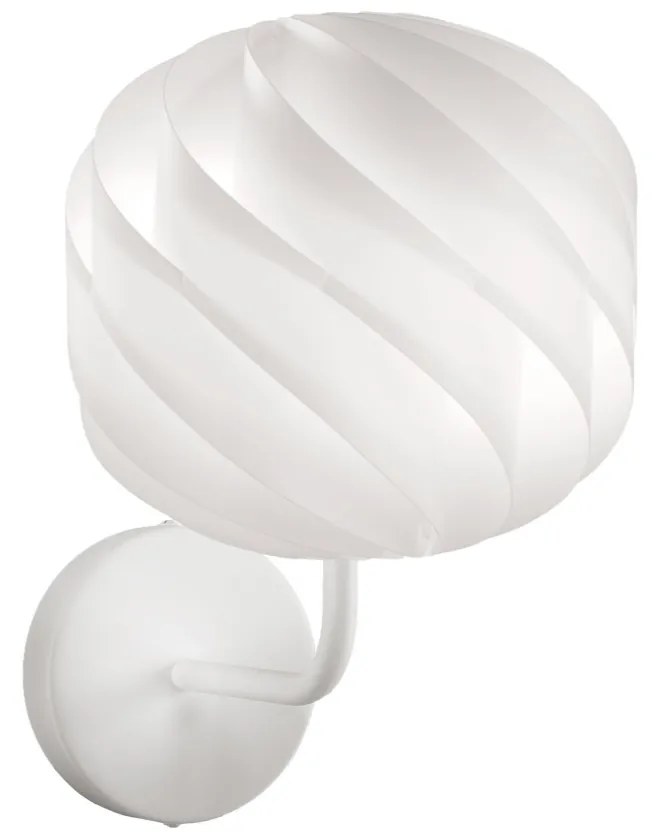 Applique Moderna Globe Polilux ® Bianco E Metallo 1 Luce E27