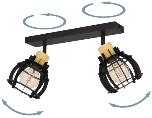 Eglo 43927 - Faretto STILLINGTON 2xE27/40W/230V