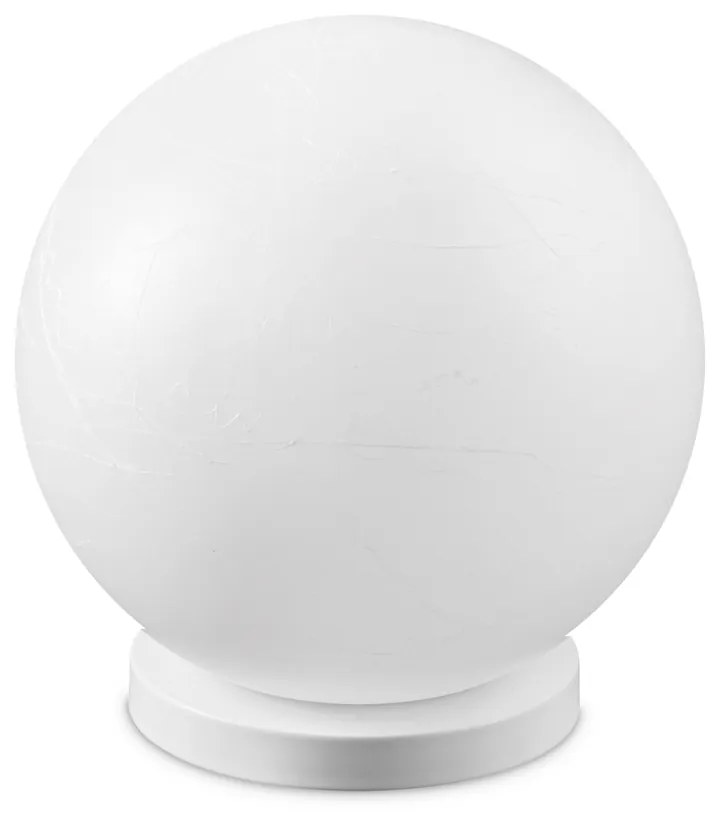 Lampada Da Tavolo Contemporanea Carta Metallo Bianco 1 Luce E27 25W Ip20