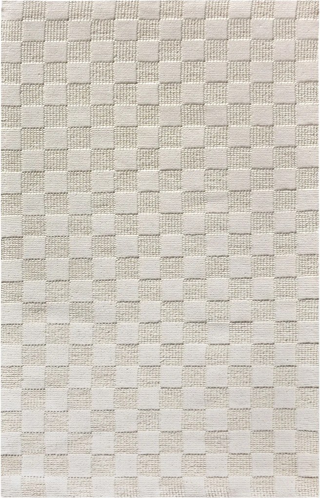 OVIEDO - tappeto in lana avorio con decoro