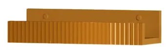 Mensola per bagno Niwa L 40 cm laccato opaco senape con vetro senape