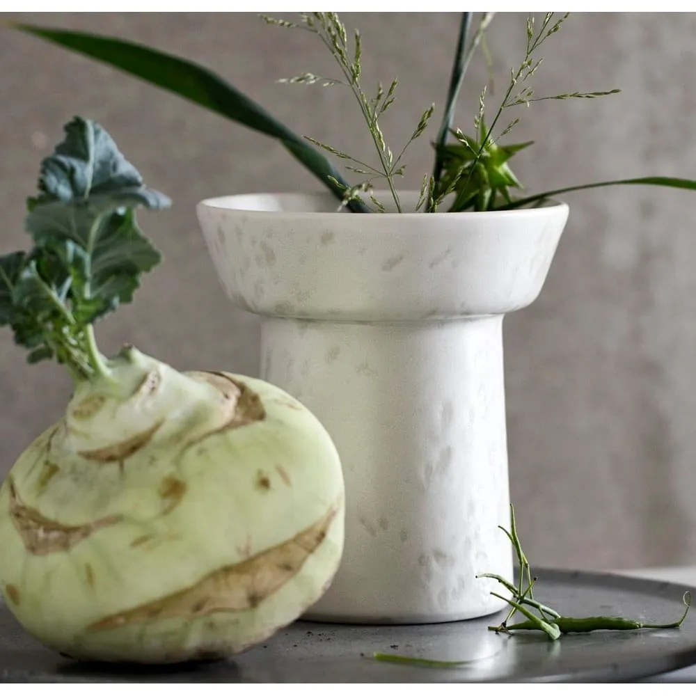 Vaso in ceramica bianca Ombria - Kähler Design