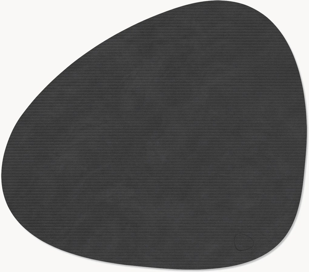 Set di 4 tovagliette americane in pelle fatte a mano Curve