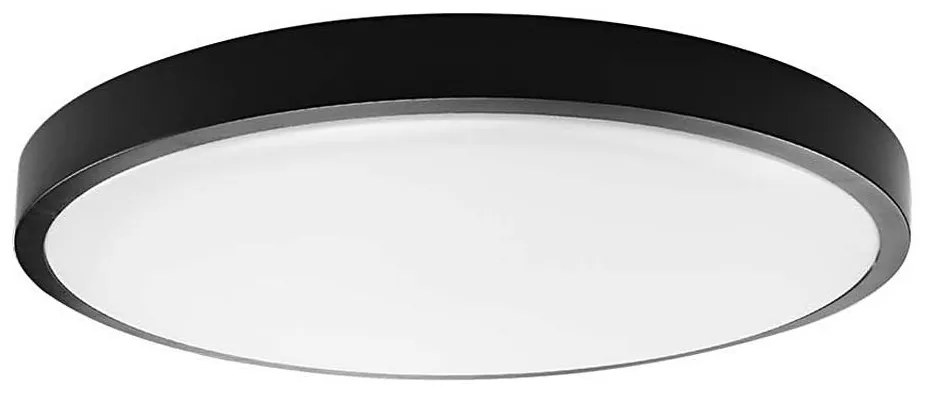 Plafoniera LED bagno 36W 230V IP44 3000K Ø35 cm nera