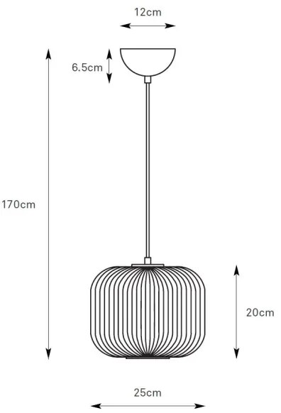 Markslöjd 109008 - Lampada a sospensione con cavo SOBER 1xE27/40W/230V Ø 25 cm cromo opaco