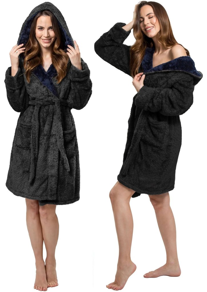 Accappatoio Jordan Navy Grey M