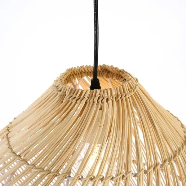 Immax 08264L - Lampadario a sospensione con filo PELO 1xE27/40W/230V diametro 40 cm rattan
