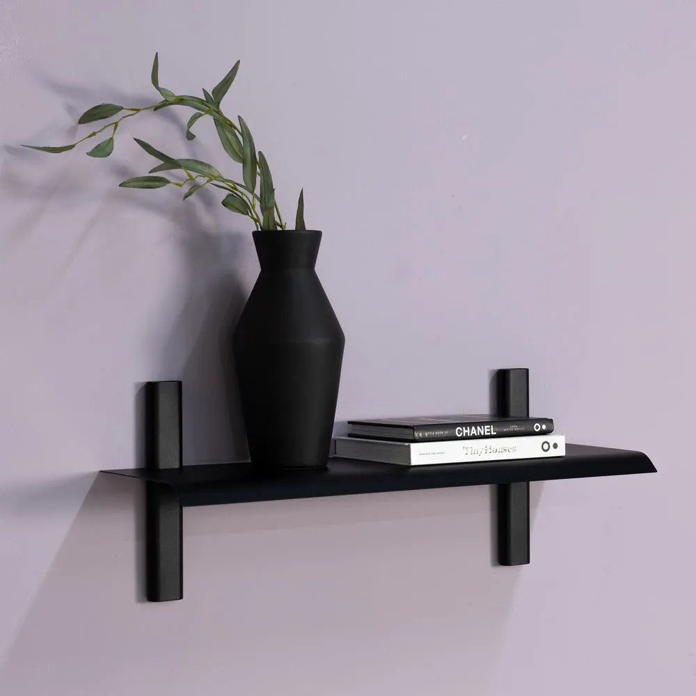 Mensola nera in metallo 60 cm Hola – Spinder Design
