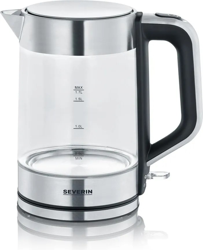 Severin WK 3420 - Bollitore elettrico rapido 1,7 l 2200W/230V acciaio inox/vetro