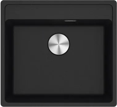 Lavello integrato 1 vasca in fragranite nero FRANKE Maris L 51 x L 56 cm