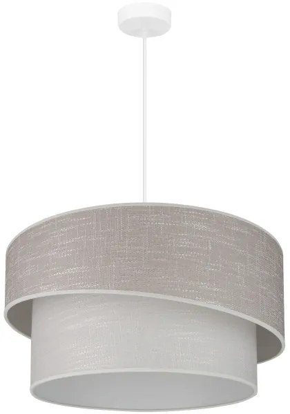 Brilagi - Lampadario a sospensione con filo DOVER SHINE 1xE27/15W/230V diametro 50 cm grigio/color crema