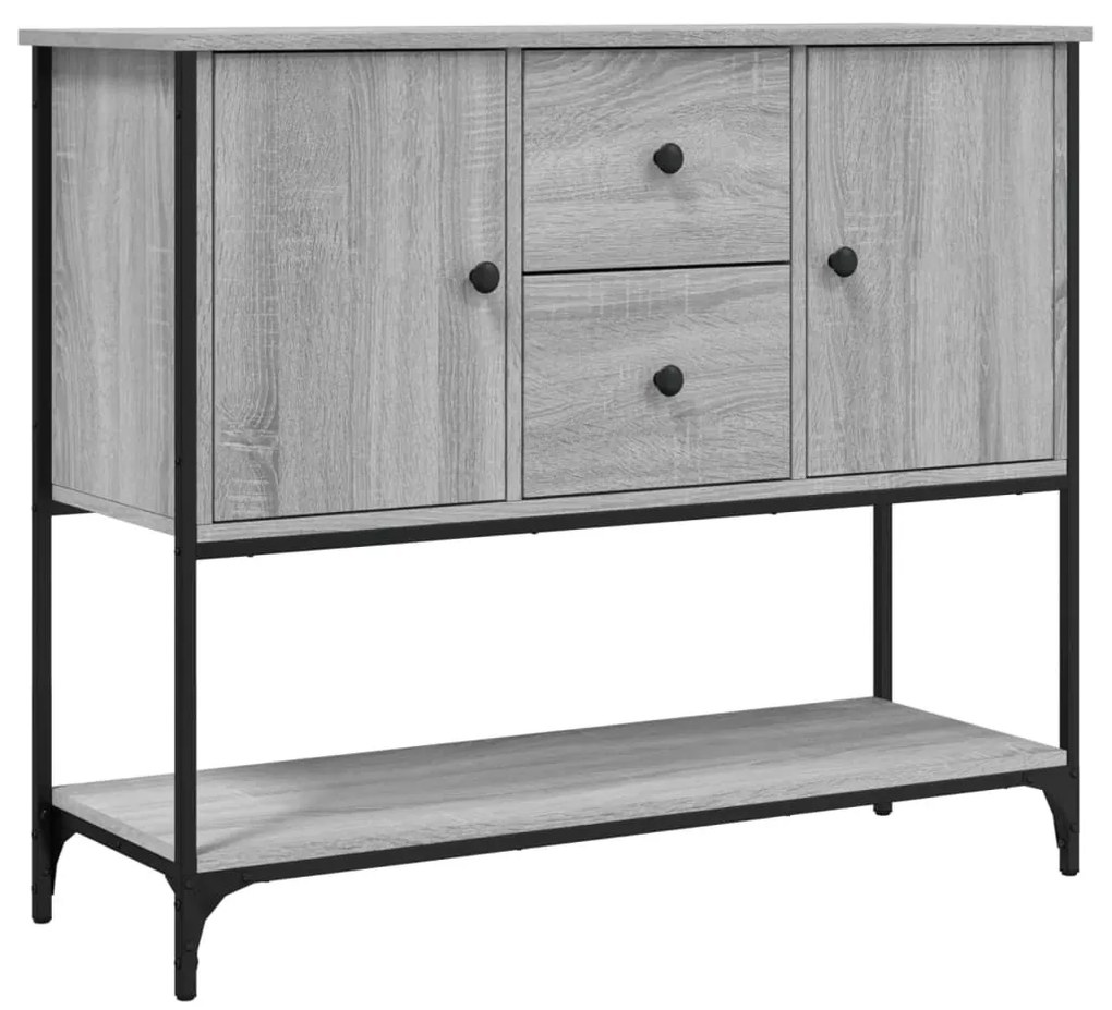 Credenza grigio sonoma 100x36x85 cm in legno multistrato