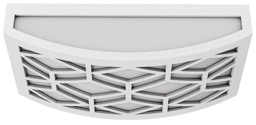 Applique Slim per Esterni con Griglia decorativa IP65 - E27 Bianca Colore del corpo Bianco