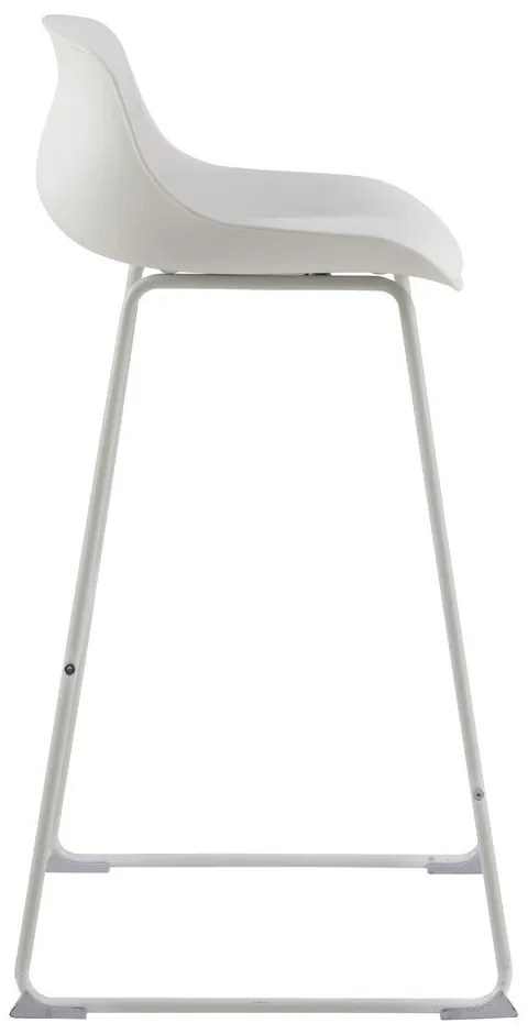 Sgabello da bar bianco (altezza della seduta 76 cm) Tina – Actona