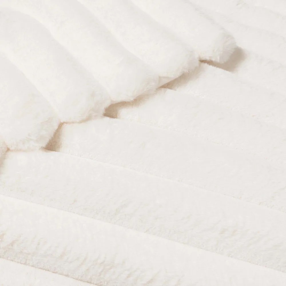 Coperta color crema in micropile 180x220 cm Boudoir – douceur d'intérieur