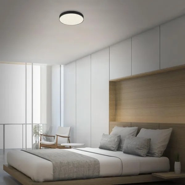 Briloner 7074-415 - Plafoniera LED STAR SKY LED/21W/230V diametro 28 cm nero