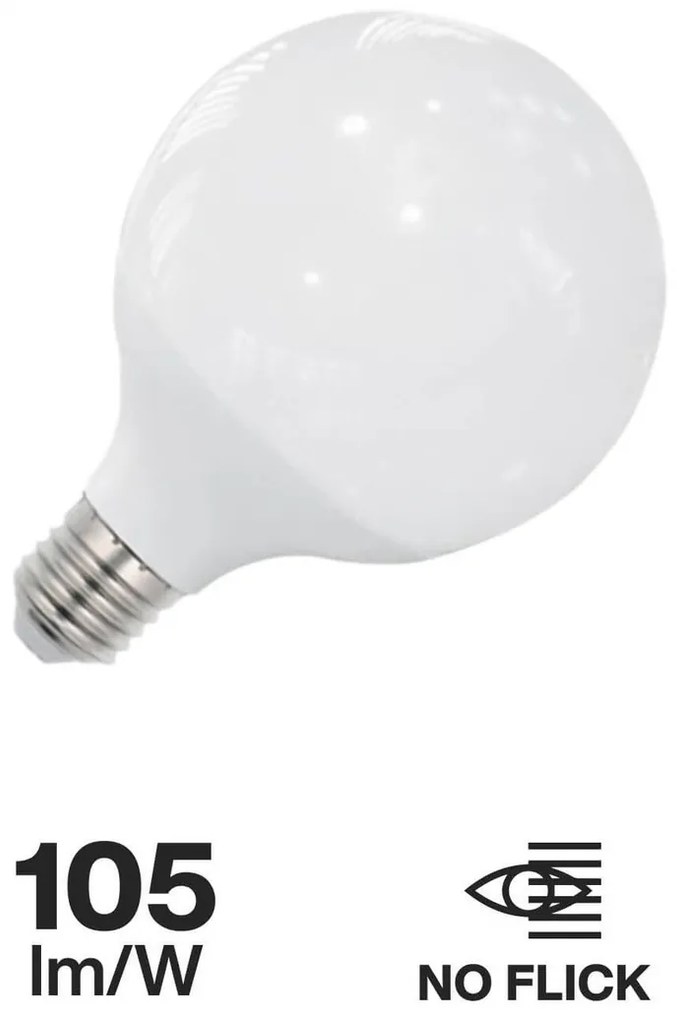 Lampada LED Globo E27 18W G120 105lm/W Colore Bianco Caldo 2.700K