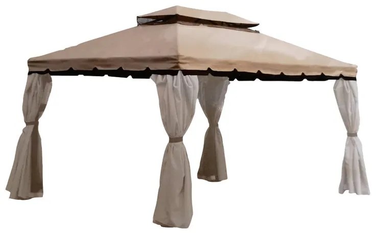 Telo di ricambio in poliestere per gazebo Beru beige 300 x 400 cm