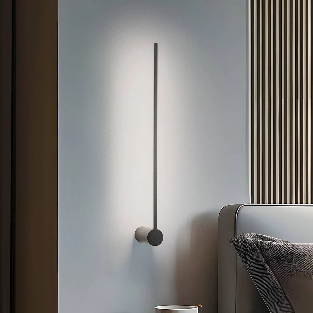 Applique da parete a LED Arm M Nowodvorski Lighting, Nero, Soggiorno / Sala da pranzo, Alluminio, Moderno, Applique a LED