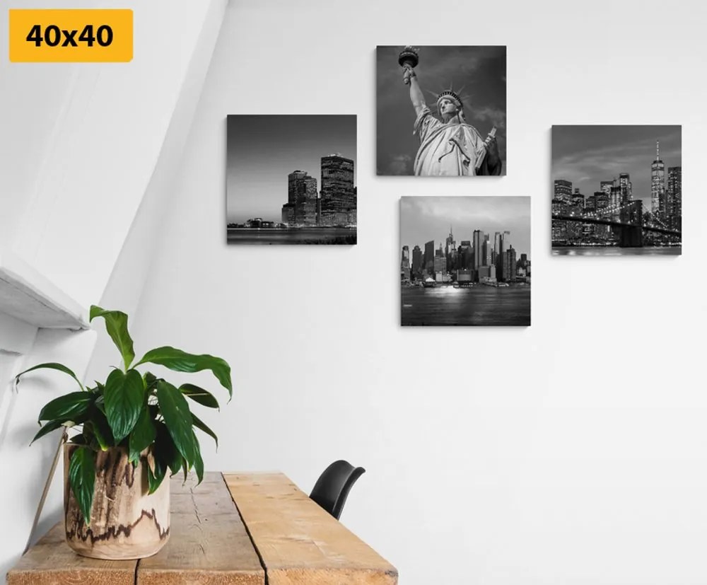 Set di quadri – New York in bianco e nero