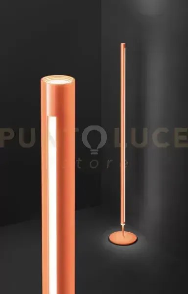 Ray piantana in metallo arancio dimmer a pedale led 25w 3000k cri?9...