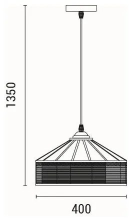 Lampadario a sospensione con filo 1xE27/15W/230V beige