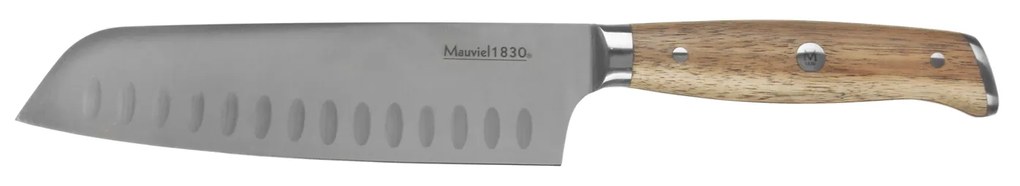 Coltello santoku 18 cm con manico legno Mauviel