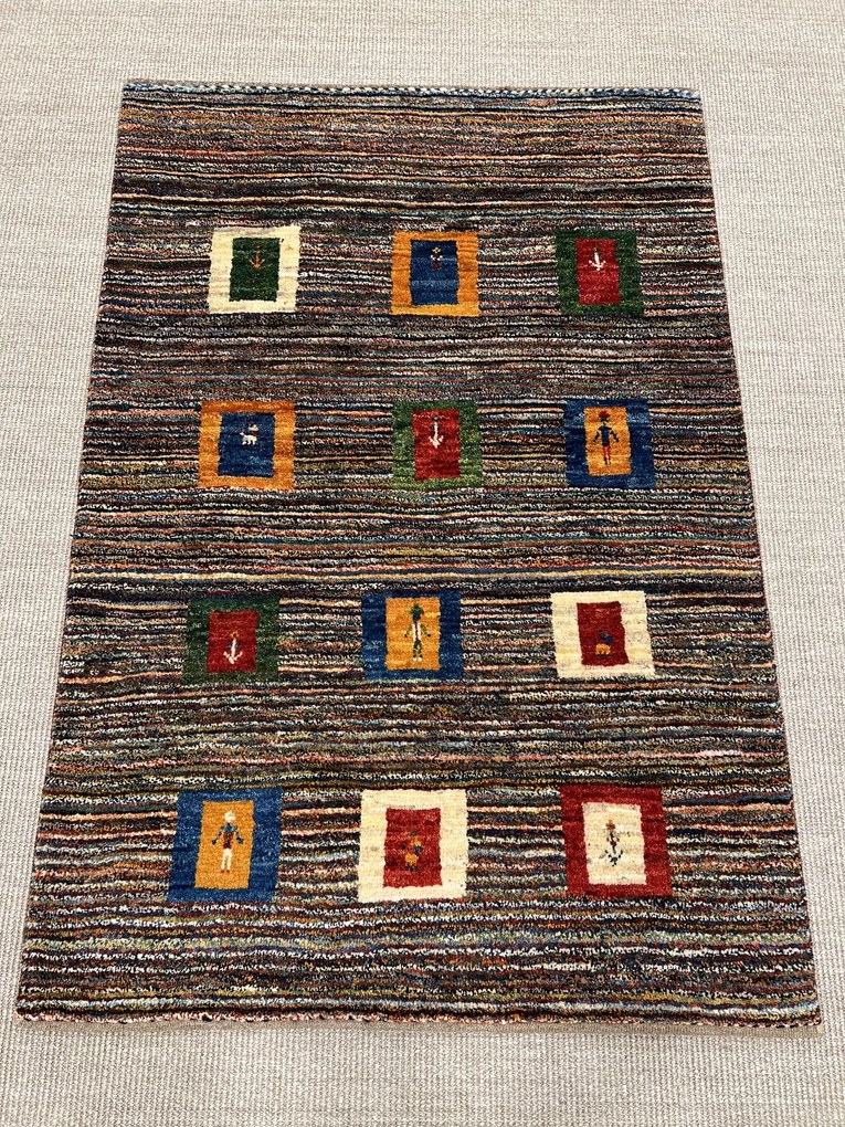 Gabbeh Tappeto persiano 100x150 (Iran) Annodato A Mano