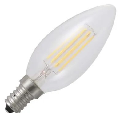 Lampada E14 filamento a candela 6W, Dimmerabile Colore  Bianco Caldo 2.700K
