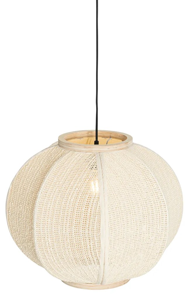 Lampada a sospensione orientale naturale 48 cm - Rob
