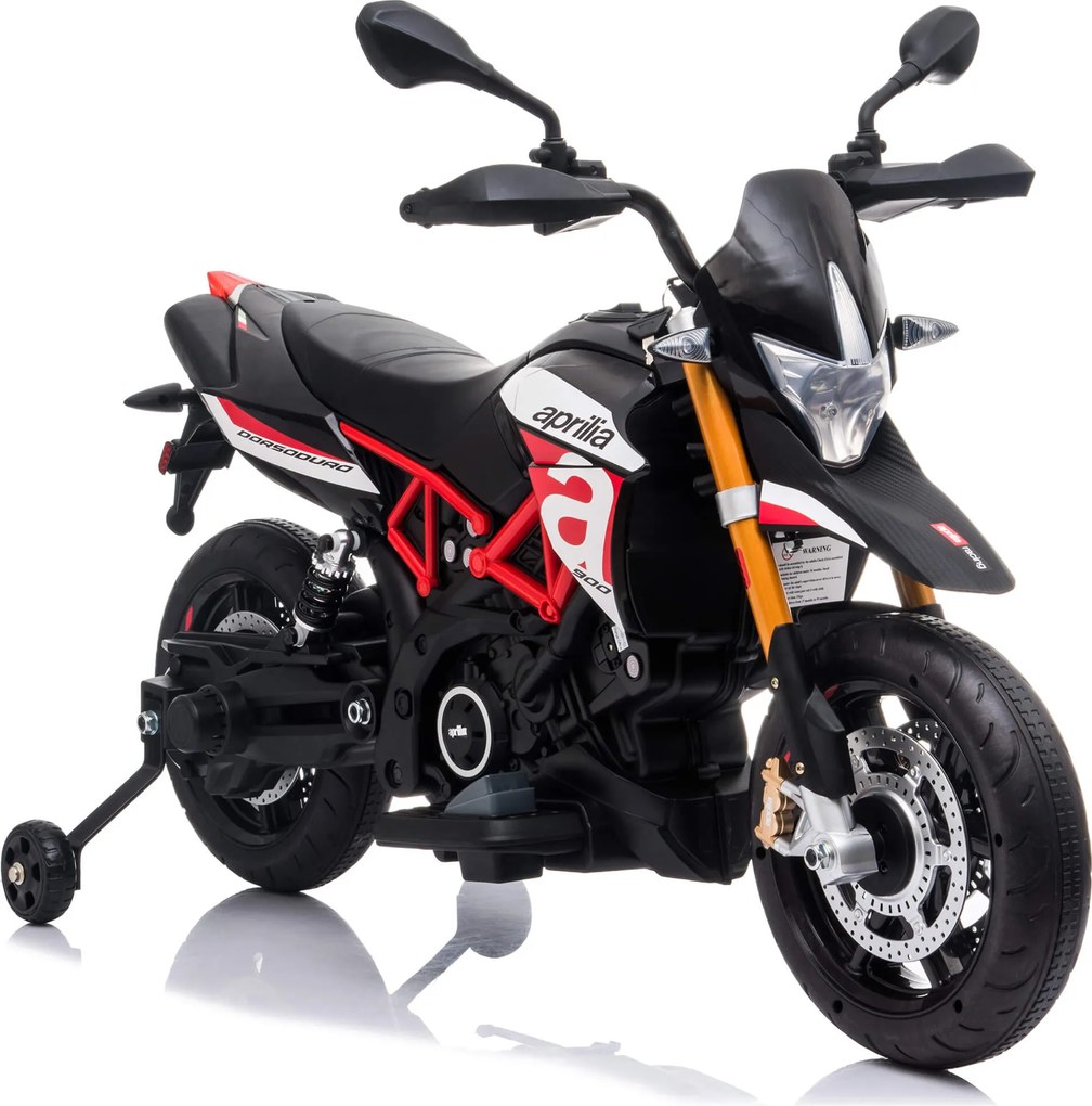 Moto Elettrica per Bambini 12V con Licenza Aprilia Dorsoduro Rossa...