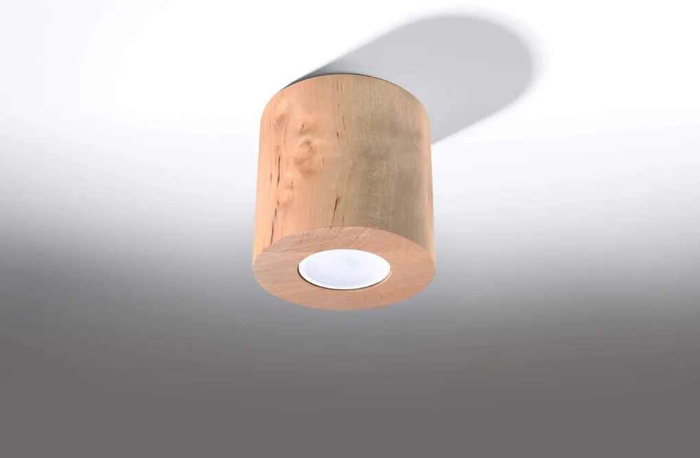 Plafoniera ORBIS Natural Wood da soffitto